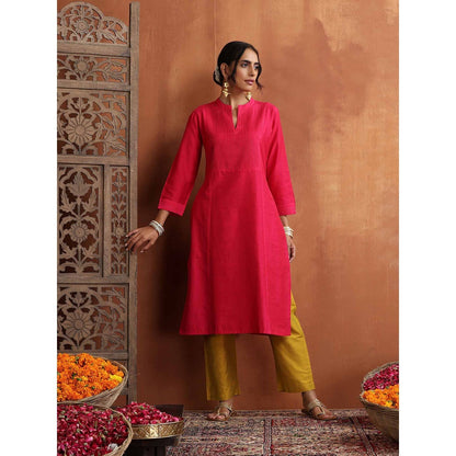 Pin- Tuck Woven Long Kurta