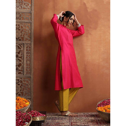 Pin- Tuck Woven Long Kurta