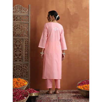 Chikankari Woven Kurta Set