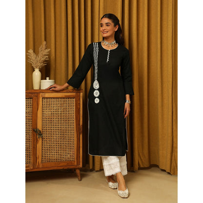 House of Chikankari Cotton Chikankari Embroidered Kurta