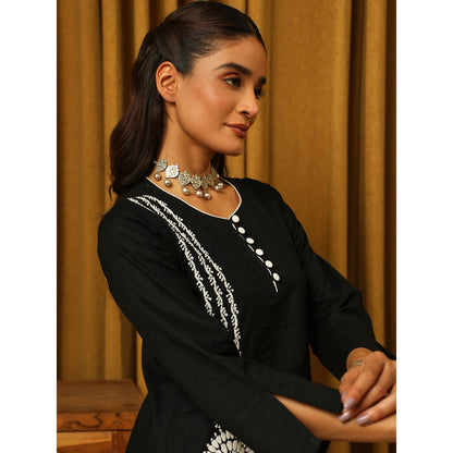 House of Chikankari Cotton Chikankari Embroidered Kurta