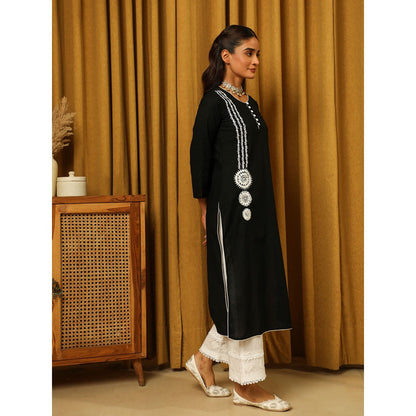 House of Chikankari Cotton Chikankari Embroidered Kurta