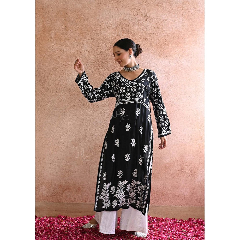 Chikankari Modal Straight Kurta