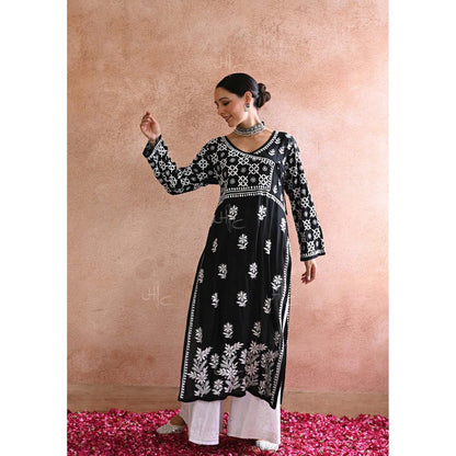 Chikankari Modal Straight Kurta