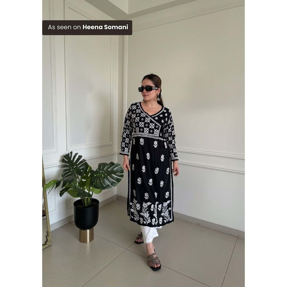 Chikankari Modal Straight Kurta