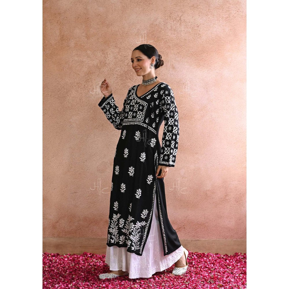 Chikankari Modal Straight Kurta