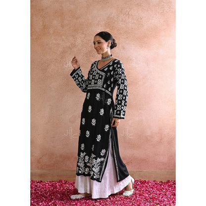 Chikankari Modal Straight Kurta