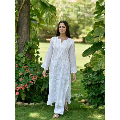 Chikankari Long Kurta