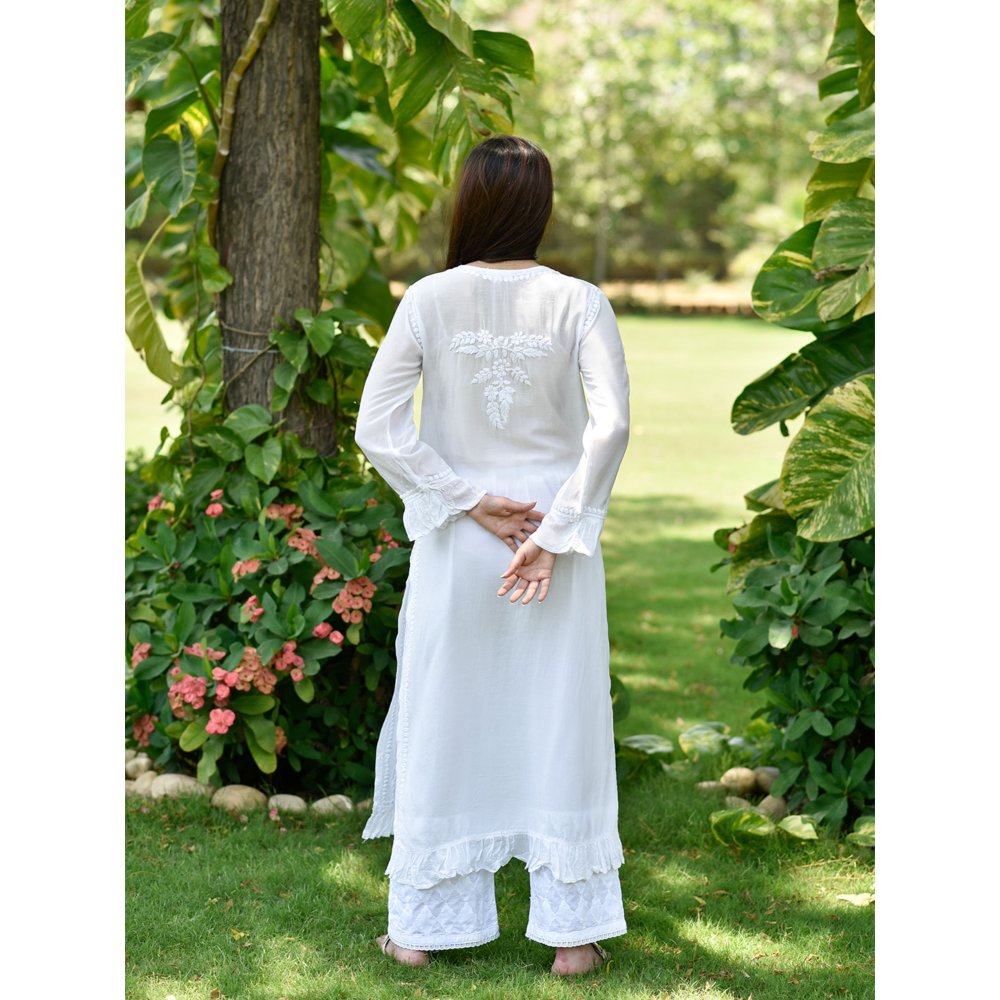 Chikankari Long Kurta