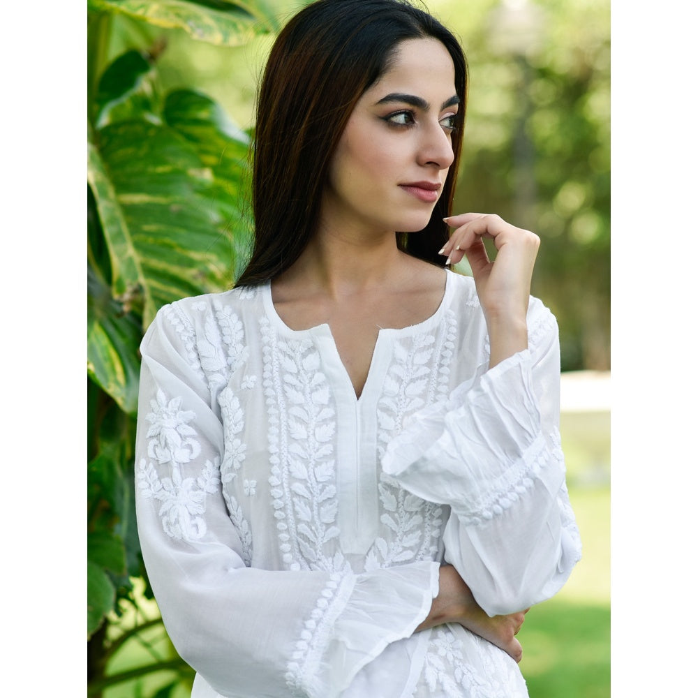 Chikankari Long Kurta