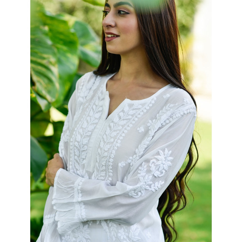 Chikankari Long Kurta