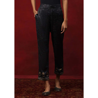 House of Chikankari Grey Woollen Printed Women's Kurta With Pant And Dupatta