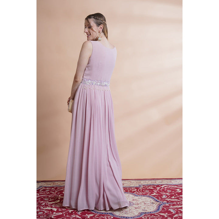 House of Supriya Mauve Georgette Gown