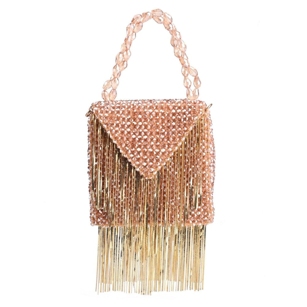House Of Kosha Natali Golden Embellished Mini Handbag