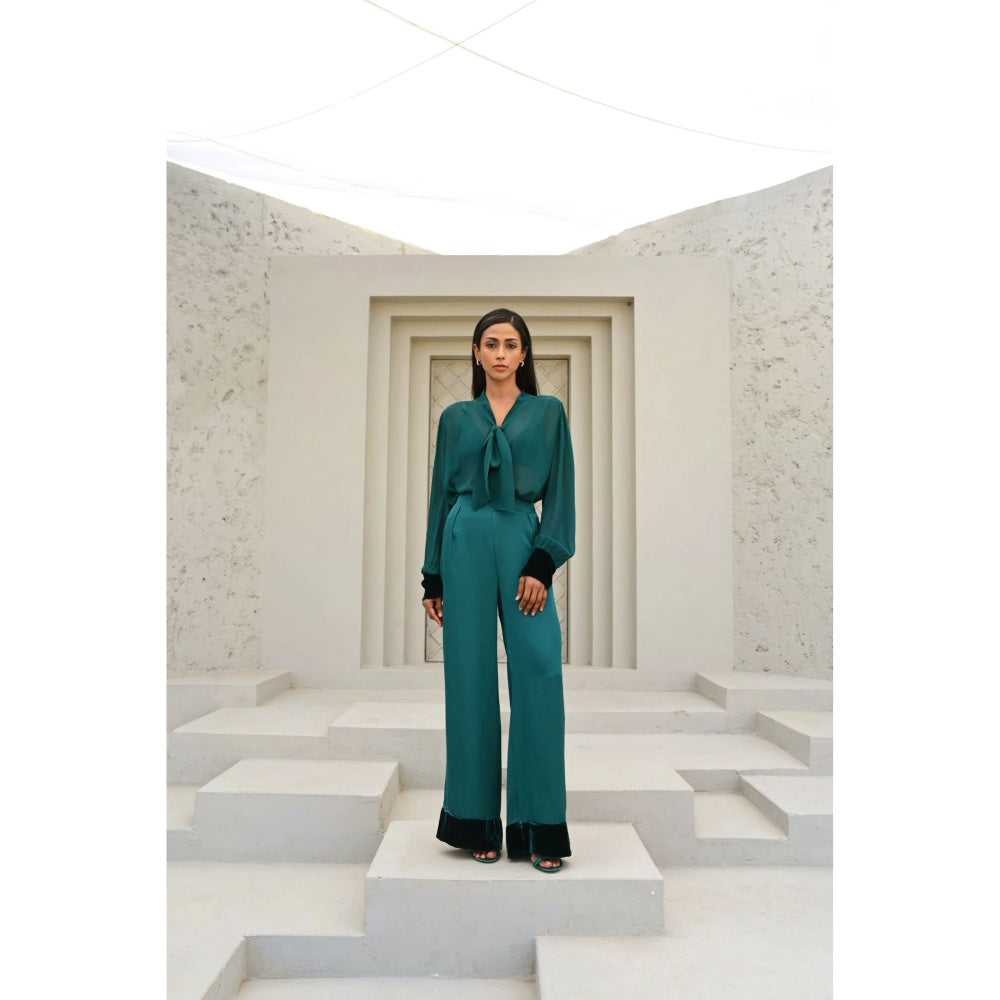 House of duti Bare Green Solid Co-Ord (Set of 2)