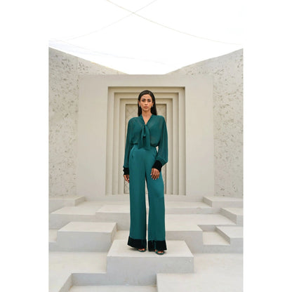 House of duti Bare Green Solid Co-Ord (Set of 2)