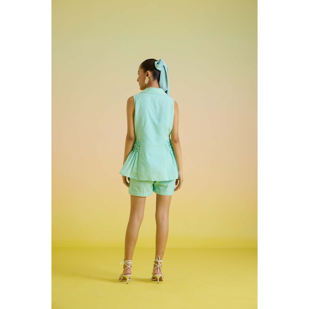 HOUSE OF HEATHER Mint - Ini Vest Coord - Green
