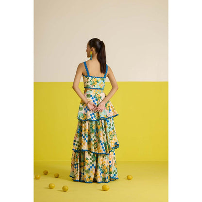 HOUSE OF HEATHER Sorrento Layered Co-Ord Set - Multi-Color