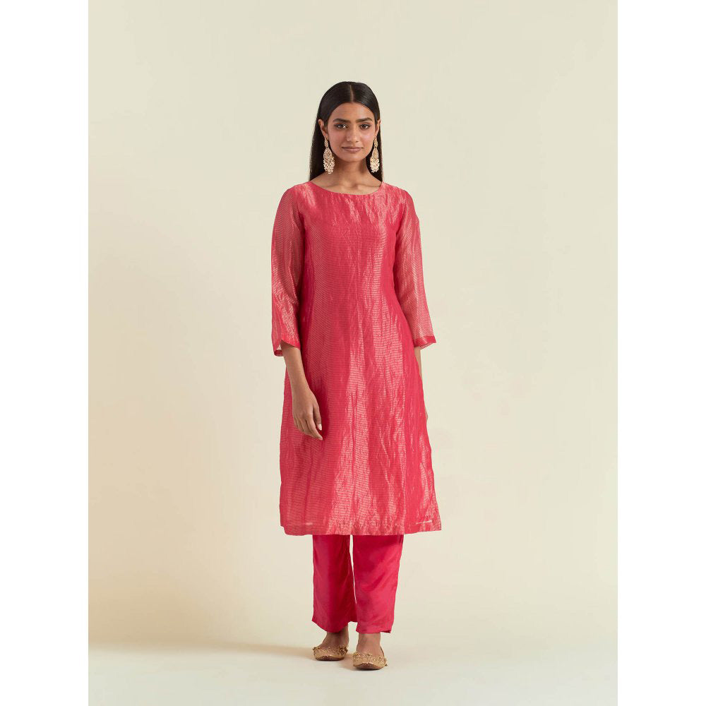 Ikshita Choudhary Pink Stripes Kurta