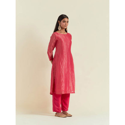 Ikshita Choudhary Pink Stripes Kurta