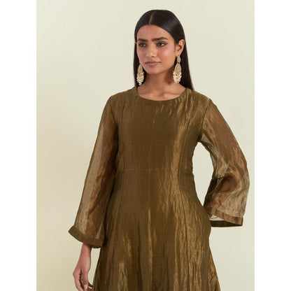 Ikshita Choudhary Olive Green Kurta