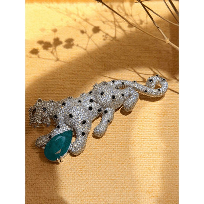 ILLUMINATE JEWELLERY Leopard Multicolor Brooche