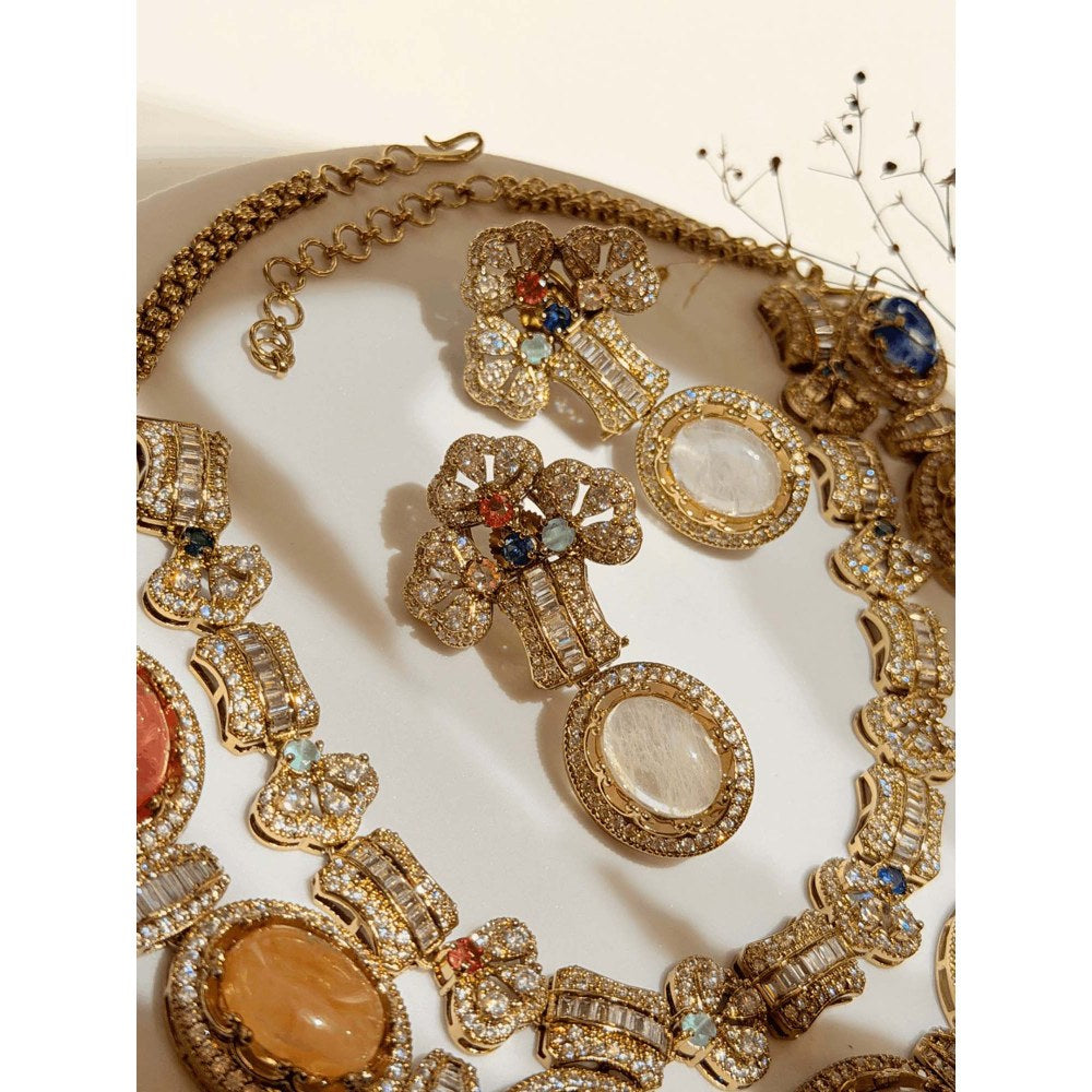 ILLUMINATE JEWELLERY Aura Elizabeth Necklace with Earrings