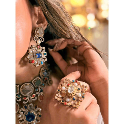 ILLUMINATE JEWELLERY Elizabeth Autumn Necklace with Earrings