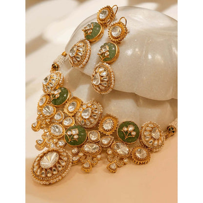 ILLUMINATE JEWELLERY Noor Multicolor Necklace with Earrings