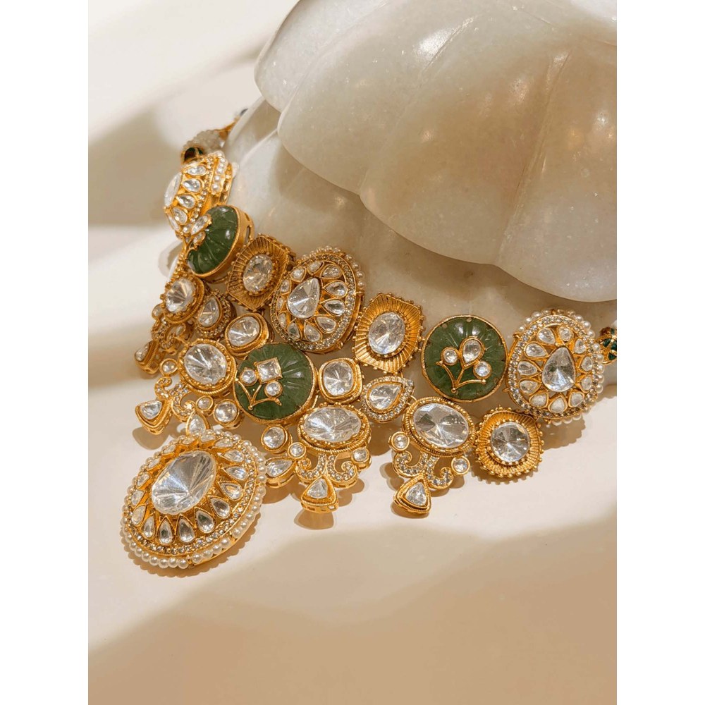 ILLUMINATE JEWELLERY Noor Multicolor Necklace with Earrings