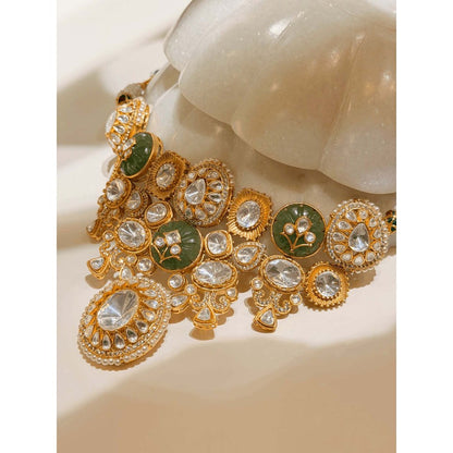 ILLUMINATE JEWELLERY Noor Multicolor Necklace with Earrings