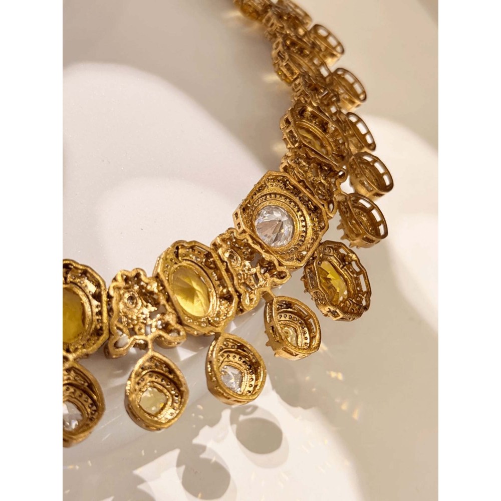 ILLUMINATE JEWELLERY Marina Opalina Necklace with Earrings