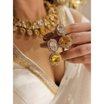 ILLUMINATE JEWELLERY Marina Opalina Necklace with Earrings