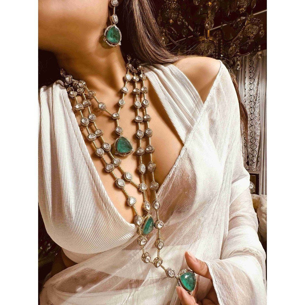ILLUMINATE JEWELLERY Multicolor Necklace with Earrings