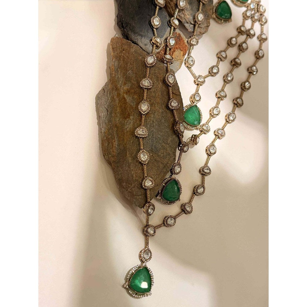 ILLUMINATE JEWELLERY Multicolor Necklace with Earrings