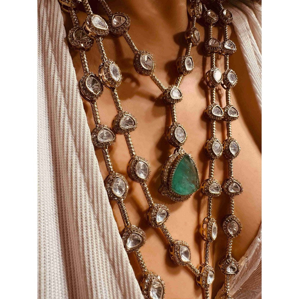 ILLUMINATE JEWELLERY Multicolor Necklace with Earrings