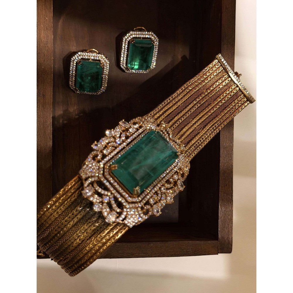 ILLUMINATE JEWELLERY Imperial Choker with Earrings