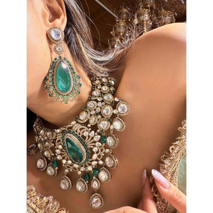 ILLUMINATE JEWELLERY Rhythm Multicolor Necklace with Earrings