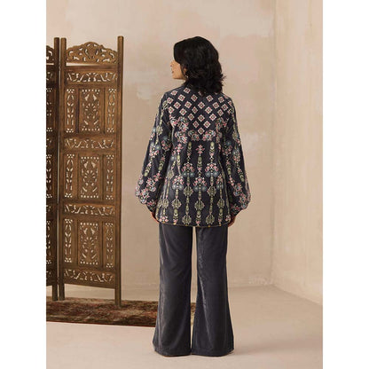 Inej Grey Inej Kurti with Pant Co-Ord (Set of 2)