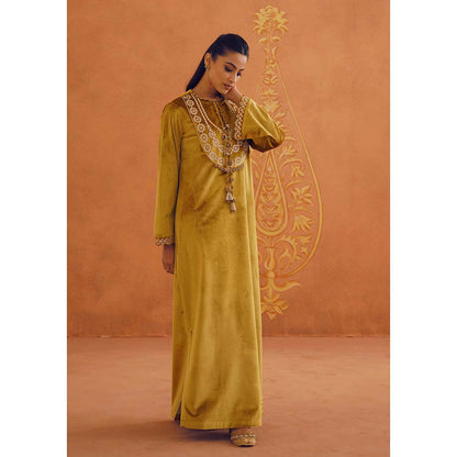 Inej Zeba Mustard Long Dress