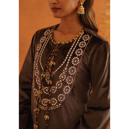 Inej Zeba Brown Long Dress