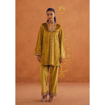 Inej Zeba Mustard A Line Co-Ord (Set of 2)