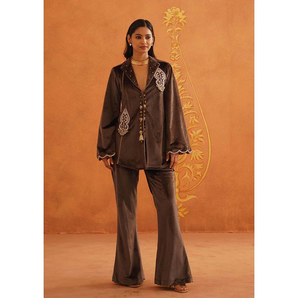 Inej Zeba Brown Co-Ord (Set of 2)