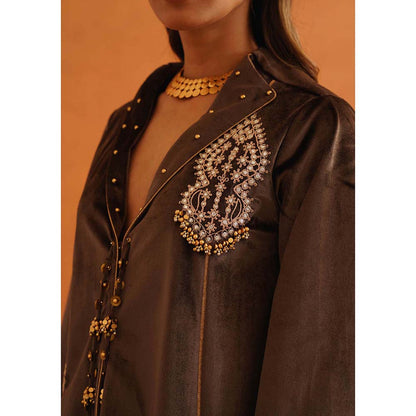 Inej Zeba Brown Co-Ord (Set of 2)