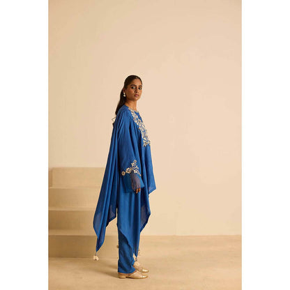 Inej Blue A Line Top with Pant (Set of 2)