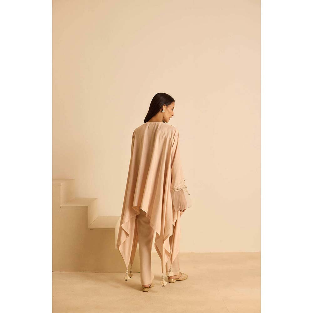 Inej Beige A Line Top with Pant (Set of 2)