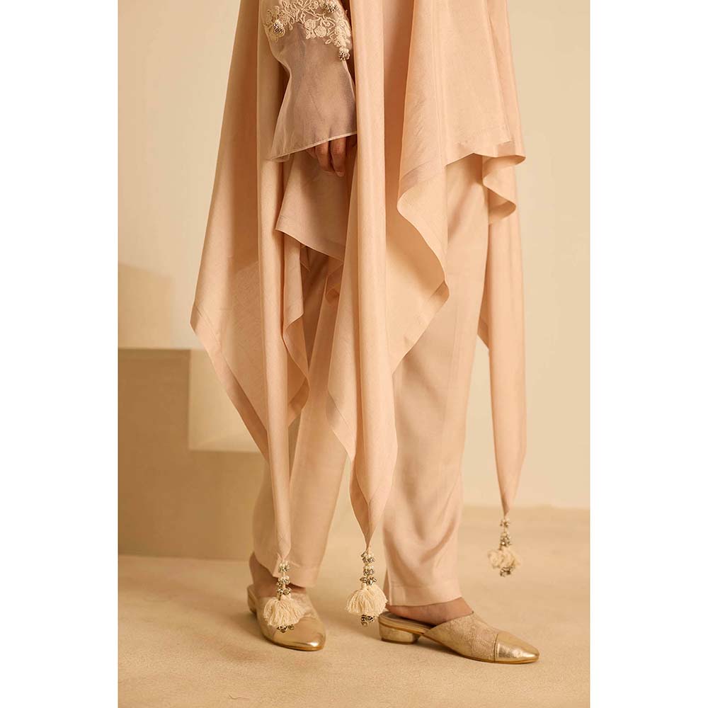 Inej Beige A Line Top with Pant (Set of 2)