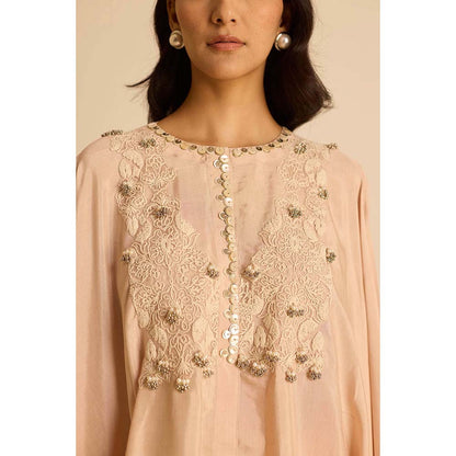 Inej Beige A Line Top with Pant (Set of 2)