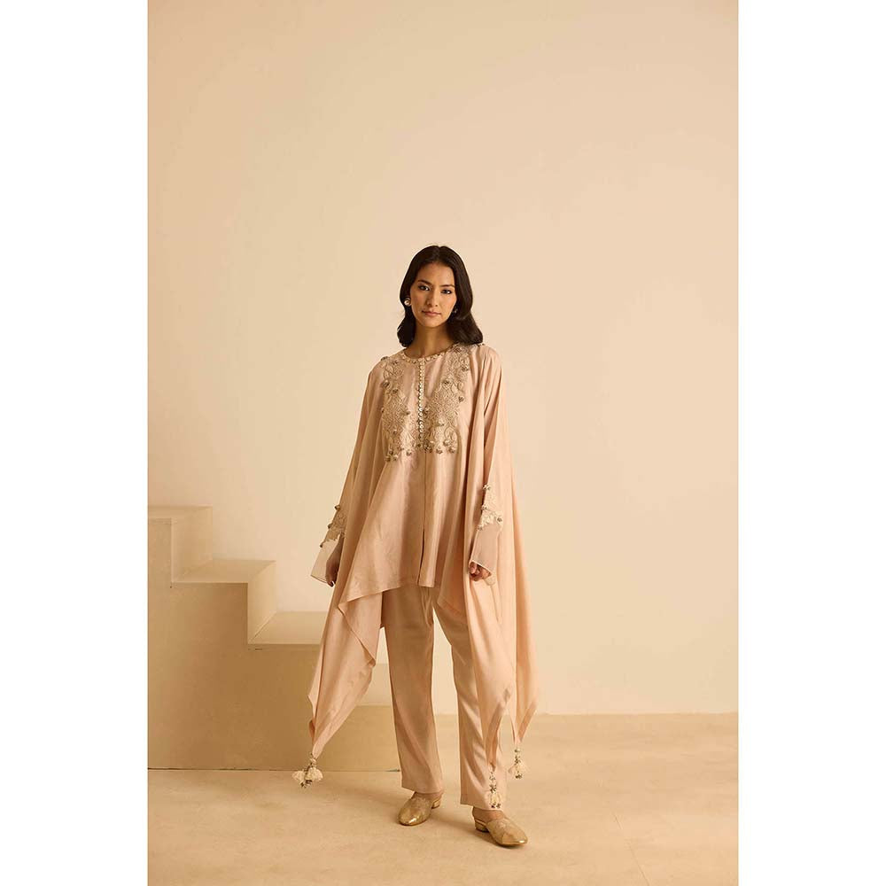 Inej Beige A Line Top with Pant (Set of 2)