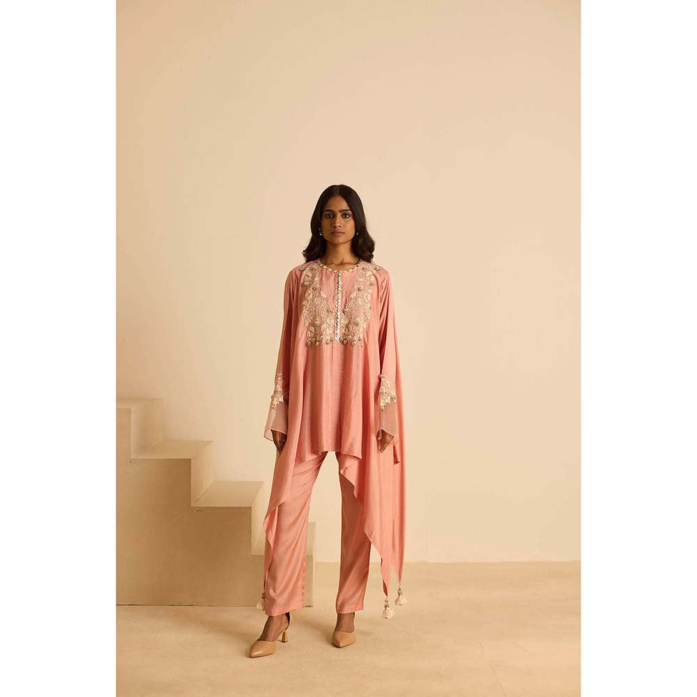 Inej Pink A Line Top with Pant (Set of 2)